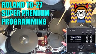 Roland TD-27 Programming - Premium Wood to Super Premium Wood - V-Drum Module Tutorial