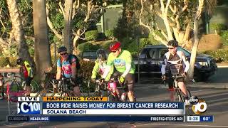 Hundreds turn out for Boob Ride in Solana Beach
