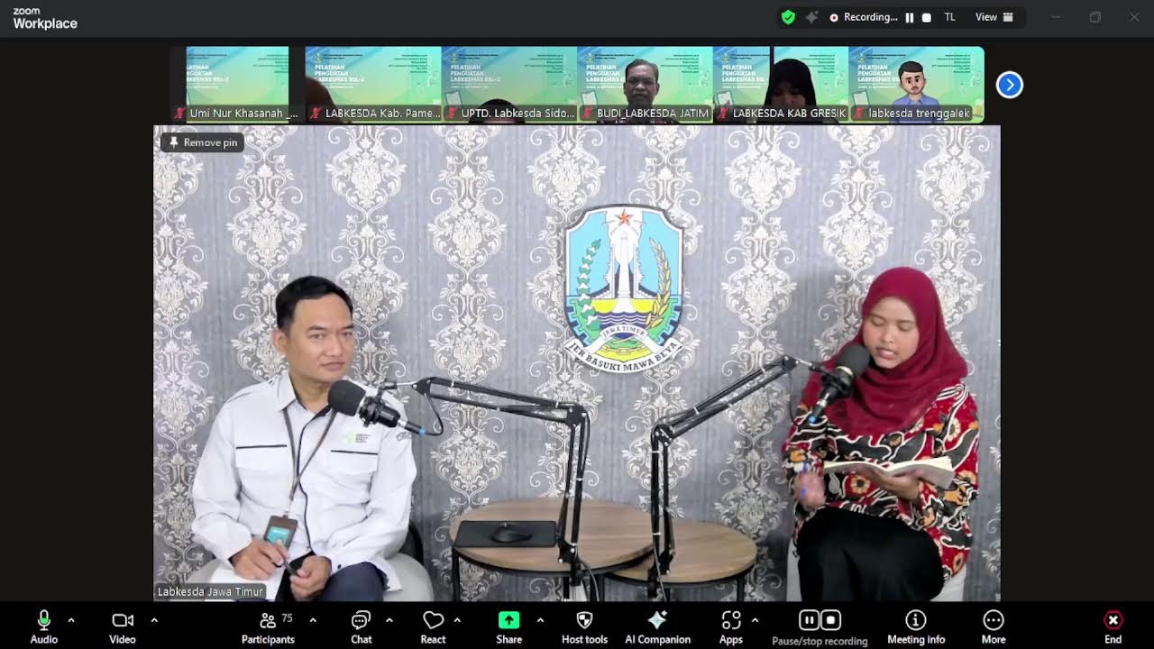 Pelatihan Penguatan Labkesmas BSL-2 UPT Labkesda Prov Jawa Timur