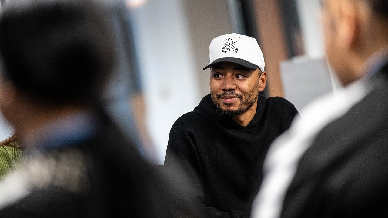 Mookie Betts shares advice with South Side students