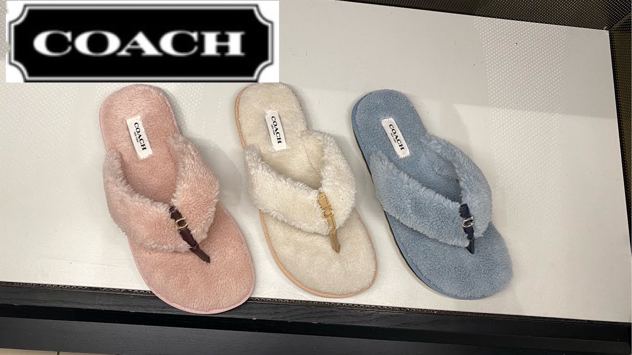 Coach outlet Hampton Flip Flop - YouTube