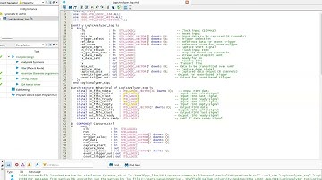 FPGA based Logic Analyzer simulation