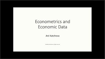 Econometrics and Economic Data