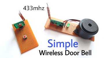 Simple wireless Door Bell using 433mhz receiver and transmitter