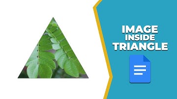 How to put an image inside a triangle shape in Google Docs