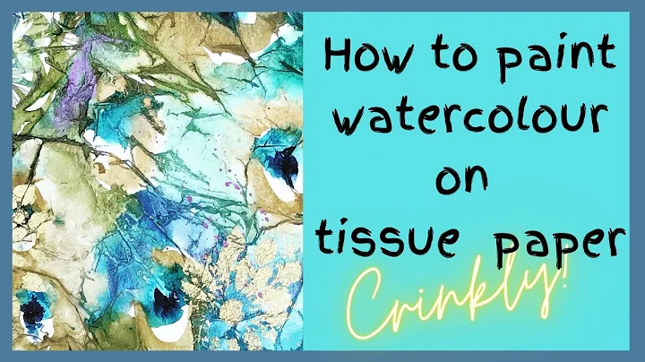 How to paint watercolour on tissue paper backgroun...