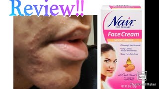 Nair Facial Hair Removal BURNED my face!!!!