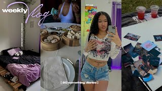 weekly vlog! room makeover/transformation, art wall + 2024 vision board,cooking, sunday reset + more