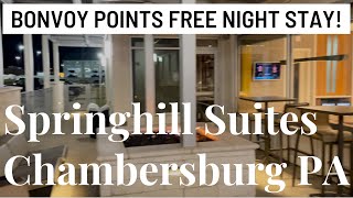Marriott Bonvoy SpringHill Suites Chambersburg PA. My FREE night stay using points!