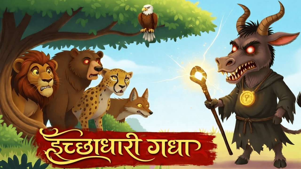 इच्छाधारी गधा | panchtanra ki kahani | kahani | animal cartoon Ichadhari Gadha