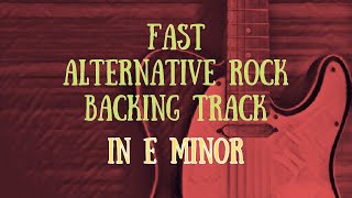Fast Alternative Rock Backing Track in E minor