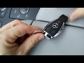 Замена батареи в ключе Mercedes Benz.  Mercedes Benz Key Battery Change Replacement.