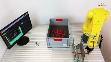 Cable Tray Loading with Bin Picking System Programmed with ArtiMinds RPS