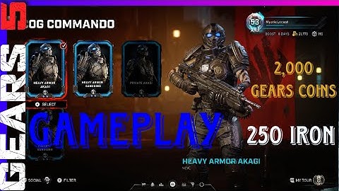 Heavy Armor Akagi Gameplay (Gears 5)