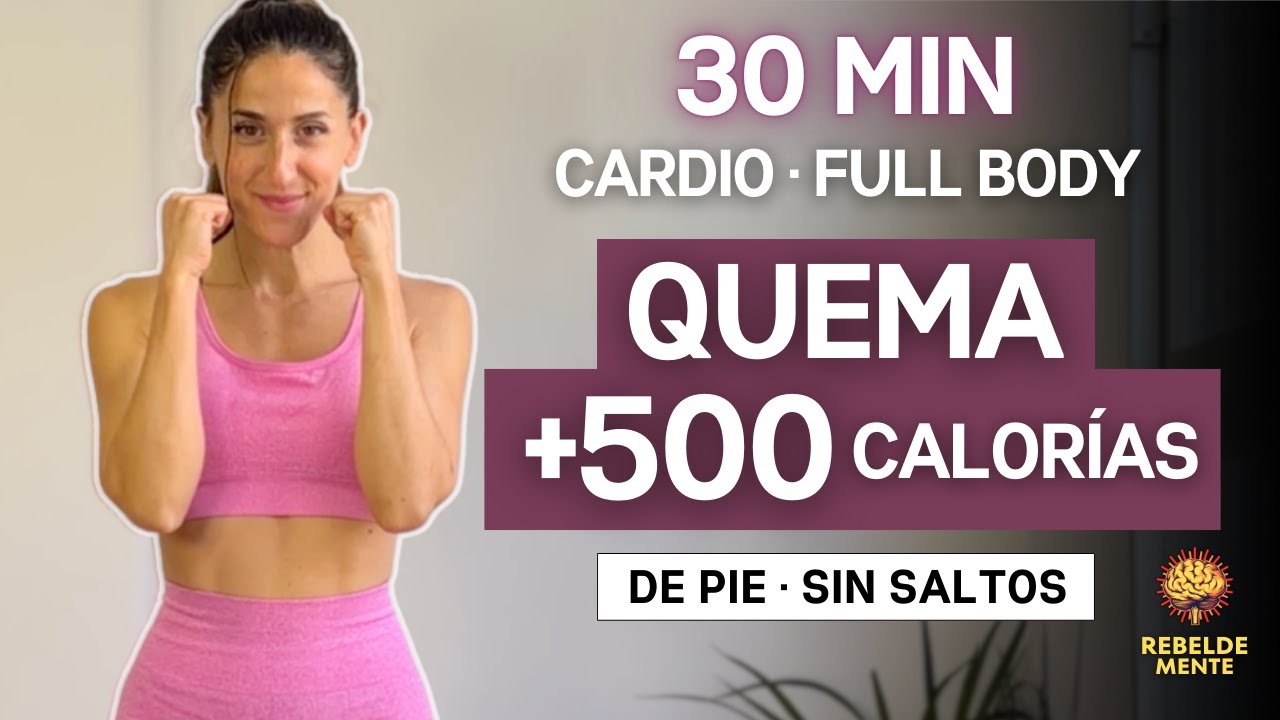 Haz Esta Rutina y Quema 500 Calorías! Cardio Pierde Peso | Adelgaza De Pie, Sin Saltos