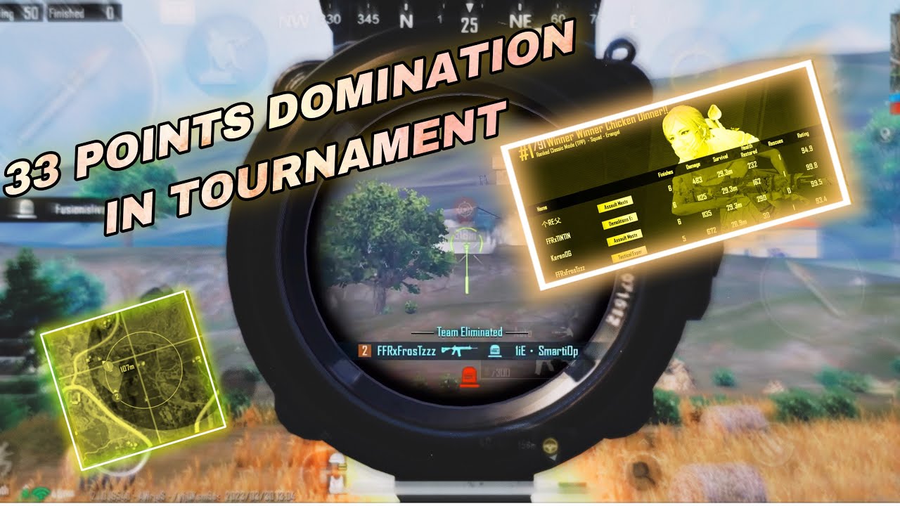 33 POINT DOMINATION IN TOURNAMENT// IGL POV // 5 SOLO FINISHES 🥵 - YouTube