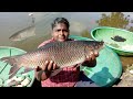 பரிசலில் பிடித்த மீன் வேட்டை|Coracle Fish Hunting At Biggest Lake|Village Food Hunting|VFS|SUPPU