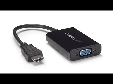 HDMI to VGA Video Adapter Converter with Audio - HD2VGAA2 | StarTech.com