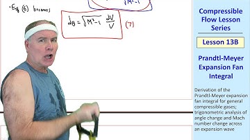 Compressible Flow Lesson 13B: Prandtl-Meyer Expansion Fan Integral