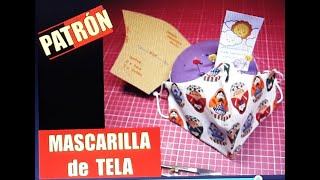 MASCARILLA TELA CON PATRÓN ( 2ª parte) / Sewing fabric mask with pattern (2nd part)