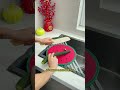 There is a foldable triangle above the corner of the sink #Drain mat is really useful,