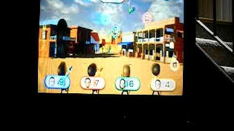 (Wii Party) 4 Player Minigames Gameplay Part1