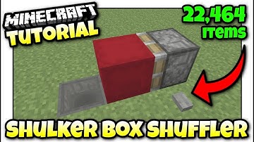 Minecraft Bedrock - SHULKER SWAPPER STORAGE  📦 [ Tutorial ] PS4 / MCPE / Xbox / Switch