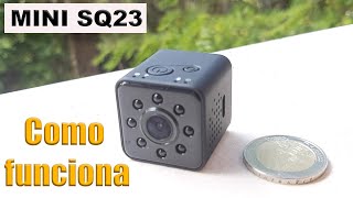 SQ23 Mini cámara wifi para acción, youtube, drone y cámara espía.