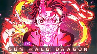 4K- Demon Slayer - Dragon Sun Halo Head Dance Anime Mv