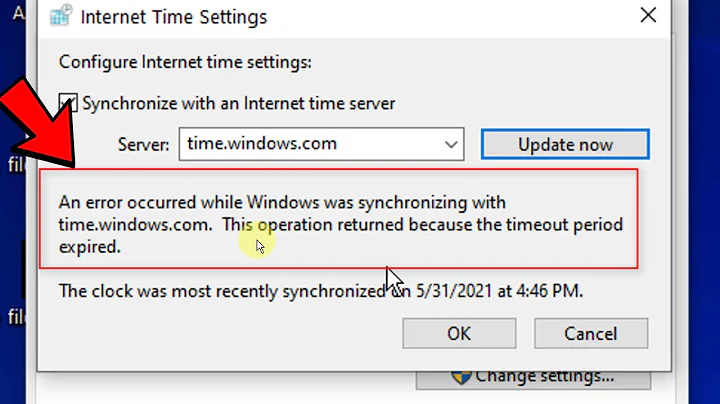 An error occurred while Windows was synchronizing with time server Fix