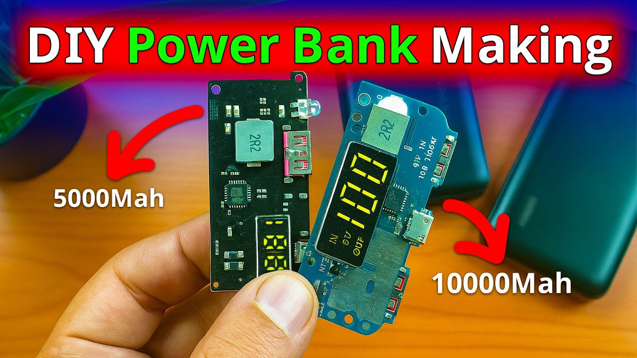 🔋 Make Your Own 10000mAh POWER BANK At Home With PCBWay | DIY Dual USB Power Bank Tutorial 🔋