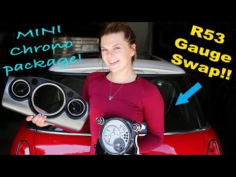 I swapped my Mini Cooper R53 gauges to Chrono gauges?!?!