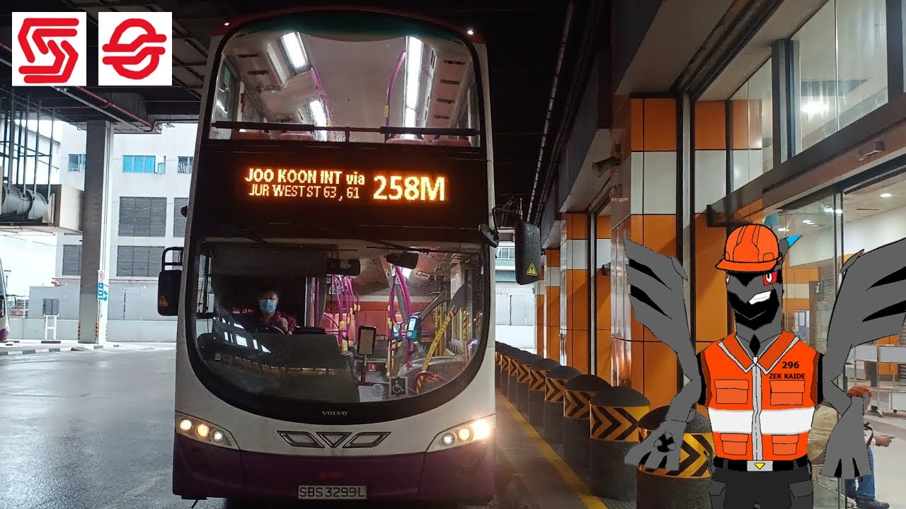 [4K 全区間前面展望] SMRT Bus Service 258M (新設路線) First Day Of Operations 裕群駅 ...