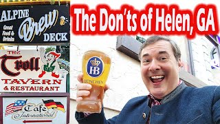 Helen, GA Visit: The Don’ts of Helen, GA at The Troll Tavern, Café International & Alpine Brew Deck