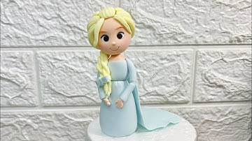 Tutorial: How to make Elsa cake topper..