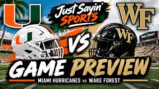 Miami at Wake Forest- Don’t Sleep on The Demon Deacons🏈🔥| Week 3 Preview 