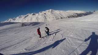 Ski Student Gets 'Wiped Out' on Austrian Piste, Instructor Goes Nuts! - GoPro