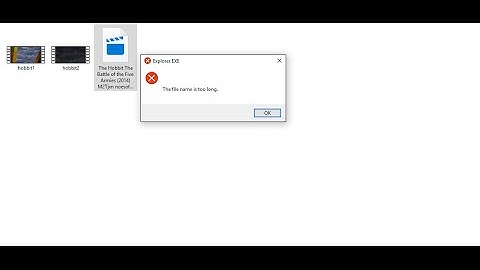 How to solve the error file name is too long error in windows pc