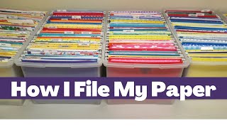 How I Organize My Scrapbook Paper