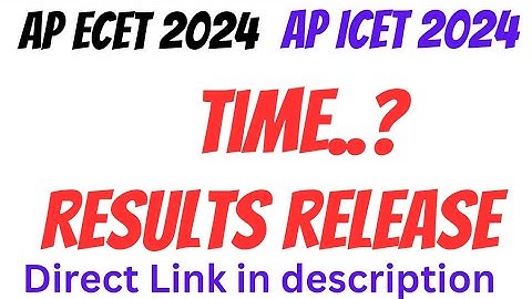 AP ECET 2024 results |AP ICET results |#apicet2024 #icet #apecet2024 #ecet #ap