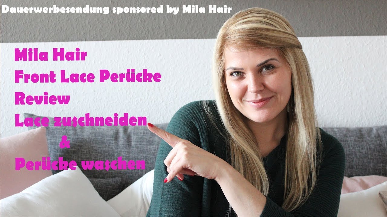Mila Hair Front Lace Perücke - Lace schneiden und Perücke waschen - YouTube
