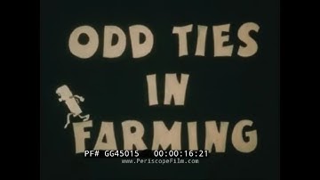 " ODDITIES IN FARMING "  1950s JOHN DEERE TRACTOR & FARM EQUIPMENT PROMO FILM  GG45015