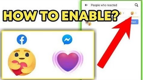 HOW TO ENABLE "CARE" REACTION ON FACEBOOK NEW MESSENGER HEART REACTION🤔