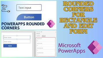 How to change the corner of rectangle or an Edit form to Round in #powerapps .. #bevinkumar