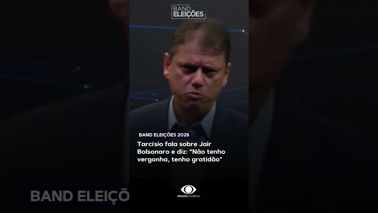 Tarcísio fala sobre o apoio recebido por Jair Bolsonaro e disse ter "gratidão" pelo ex-presidente
