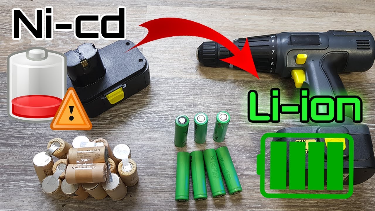 Réparer une vielle batterie de perceuse +200% d'autonomie - YouTube