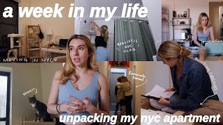 i just moved into my new york city apartment...let's unpack (week in my life vlog)