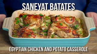 Saneyat Batates - An Egyptian Chicken and Potato casserole