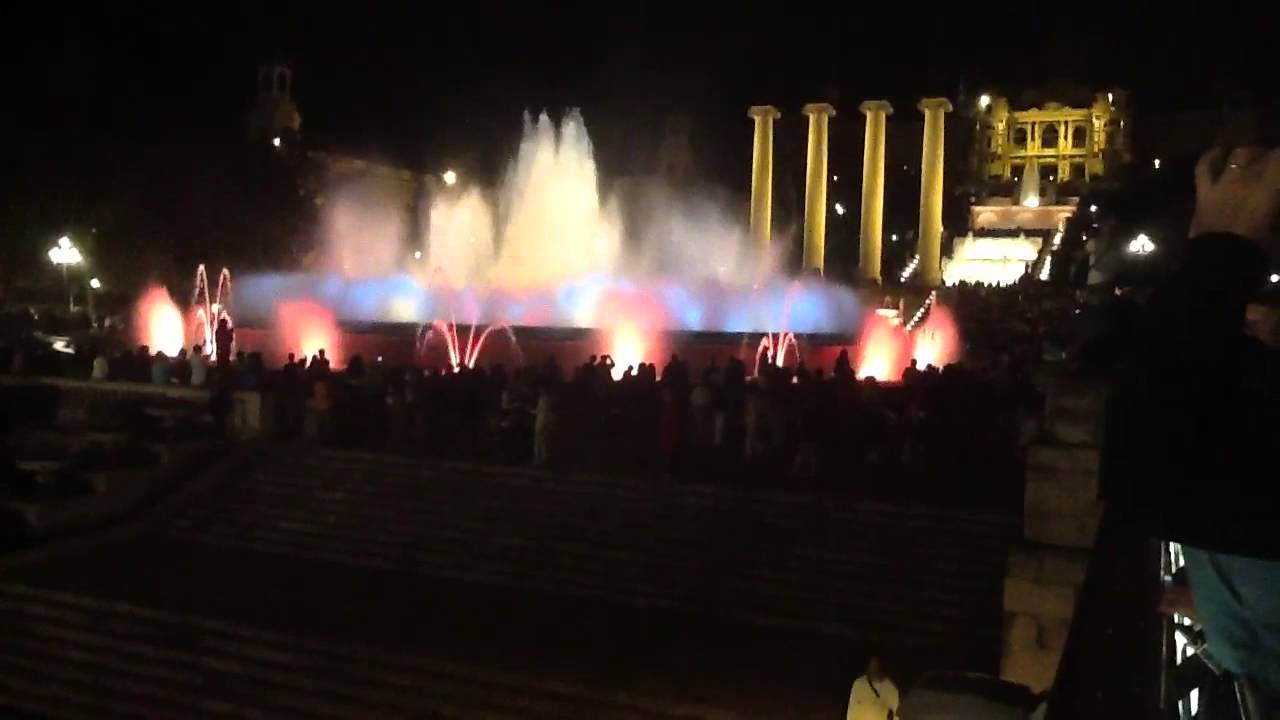 Barcelona fountain YouTube