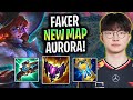 FAKER THE BEAST WITH AURORA ON THE NEW MAP! | T1 Faker Plays Aurora Mid vs Ahri!  Season 2025